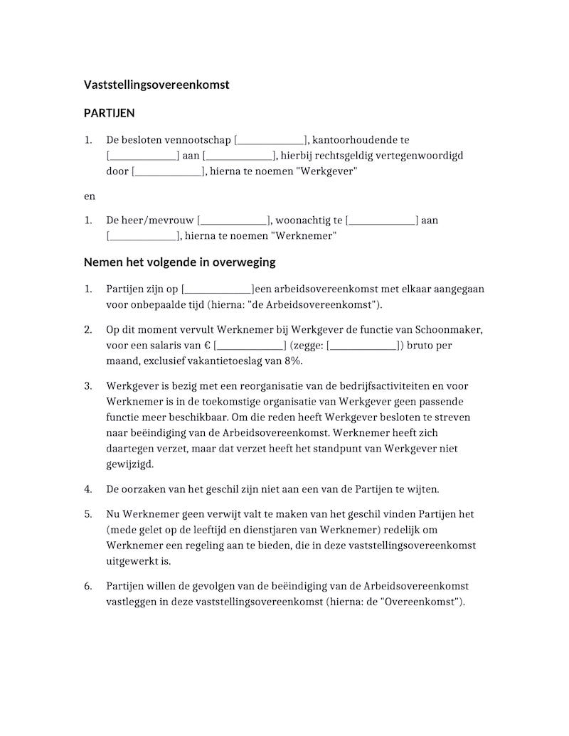 Voorbeeld van document, pagina 1